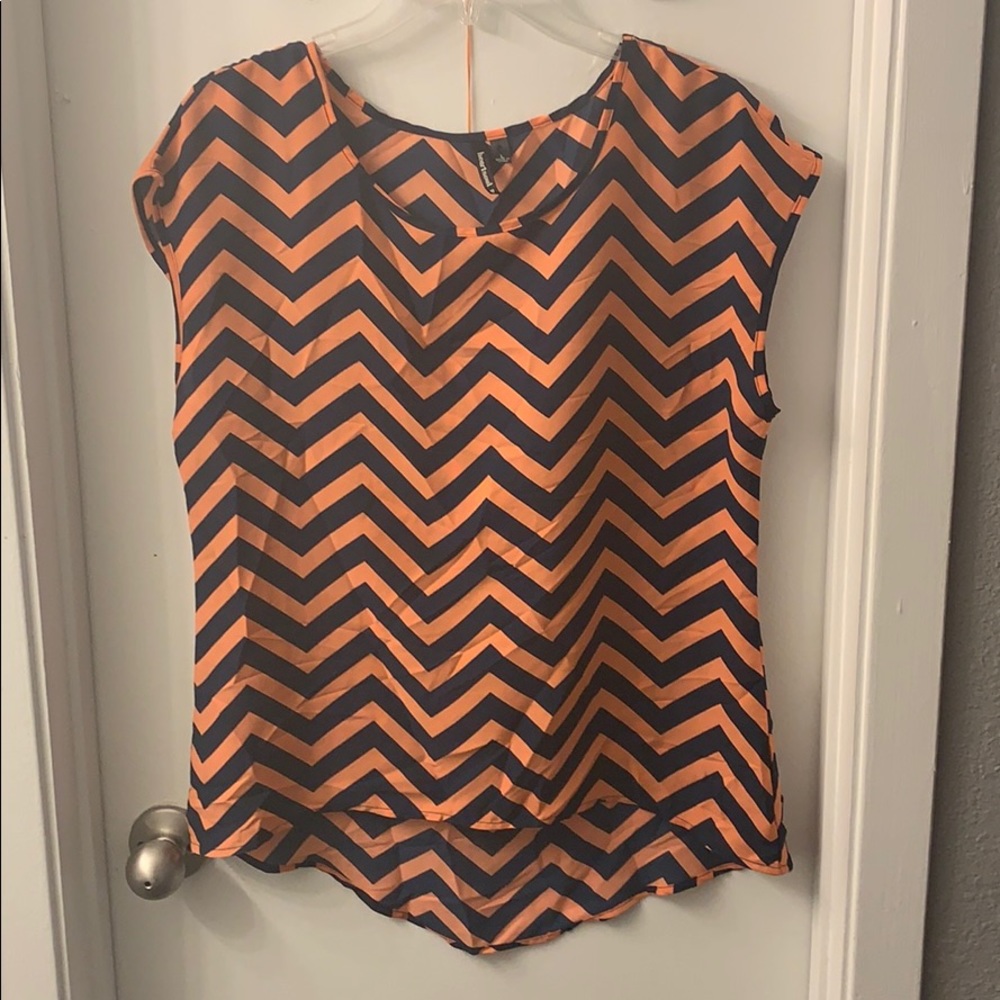 Chevron striped blouse